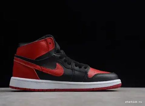 001 Jordan OG 1 Retro Bred High 001 Red Banned Black Air 555088  555088 Kid Kids  0513